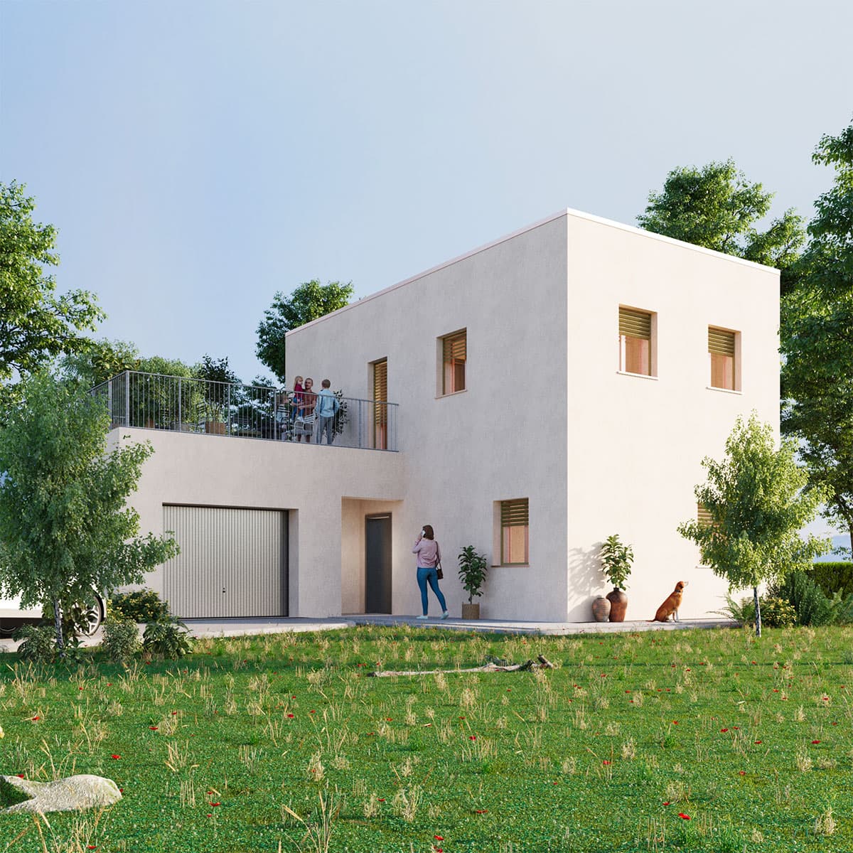 Casa RevoSteel modello Cittadina dalle linee squadrate