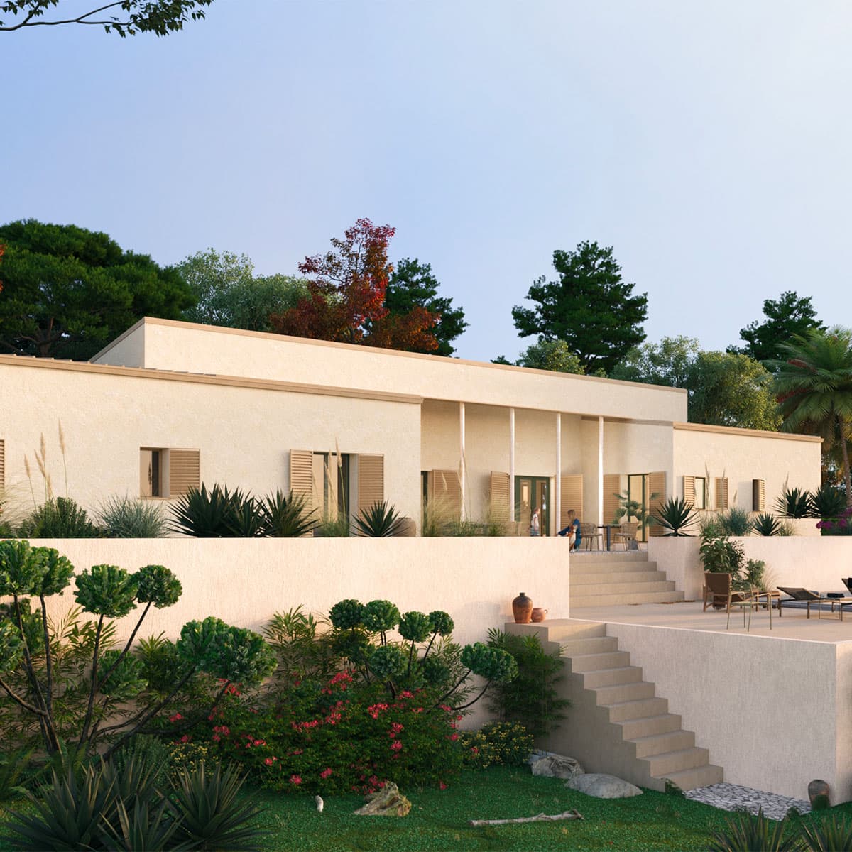 Casa RevoSteel modello Costiera di design mediterraneo